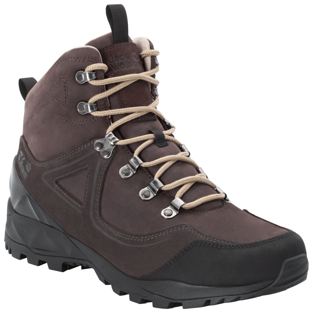 Jack Wolfskin CASCADE HIKE XTL MID ορειβατικα παπουτσια ανδρικα βαθυ καφε/μαυρα | GR3725657